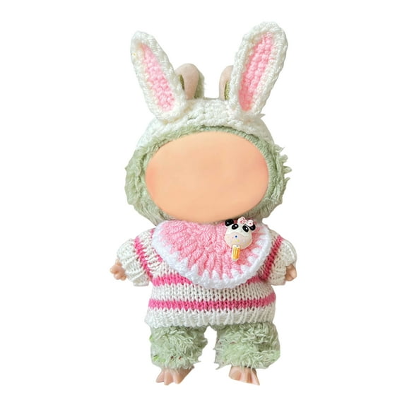 Clothes Set , Hat & Overalls Set For 6.69In Accessories Suit, Clothes For La Doll, Cute Outfit For Dress Up Unique Style F