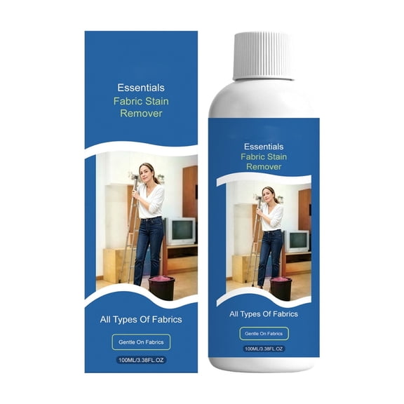 Clothes Stain Remover, Fabric Laundry Cleaning Liquid For Coffee Wine Grease Dirt Marks, Pre Wash Treatment Formula Safe For Cotton Polyester Bedding And Household Fabrics