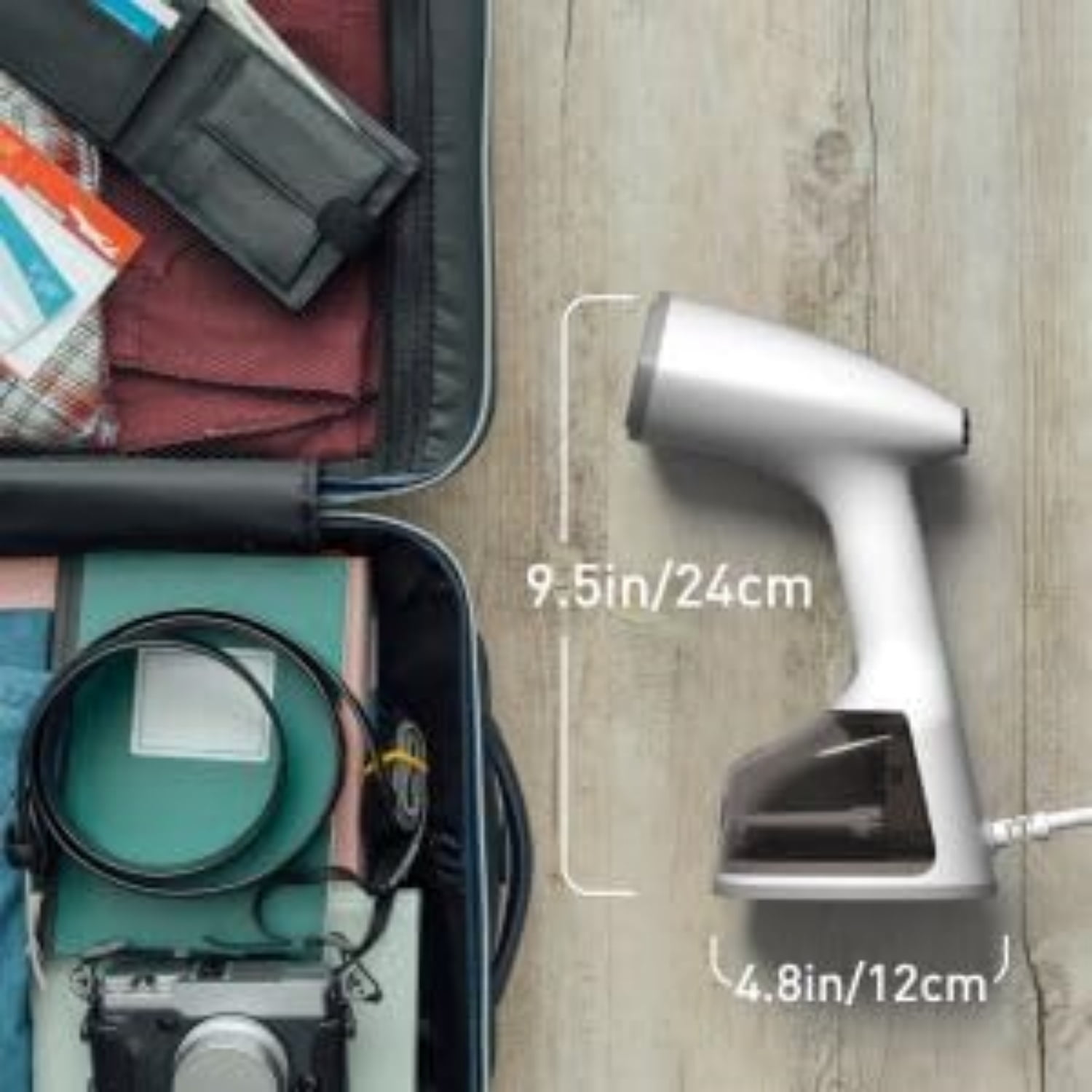 Clothes Steamer 1500W Portable Handheld Steamer for Clothes 20s Quick Heat Strong Penetrating Steam with Smart LCD Screen 2 in 1 Clothing Iron Steamer for Clothes Vertically and Horizontally