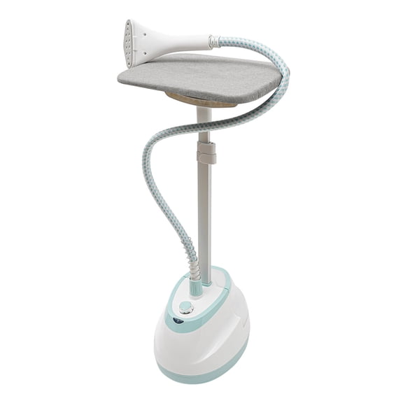 Clothes Steamer, Garment Steamer, Vertical Steamer, 1350W, 110V, 45s Heat-Up, 208.4F, 10-Hole Steam Head, Aluminum Heater, Adjustable Telescopic Rod 2ft-4.85ft, Two Lift Clamps, White
