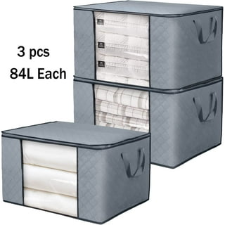 Honey-Can-Do Set of 3 Clothes Storage Bags With Handles and Clear-View  Windows SFT-09800 - The Home Depot