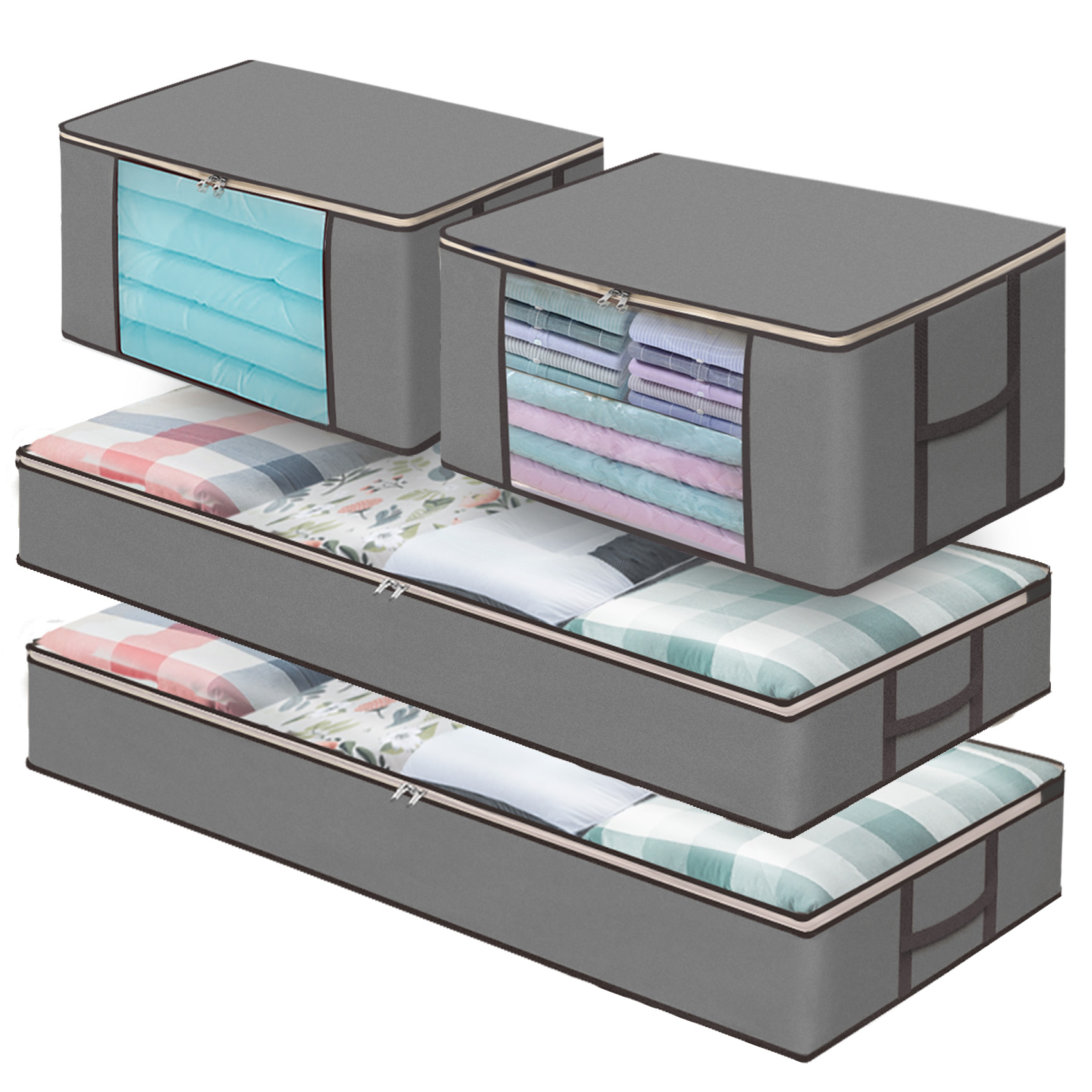 Ziploc Storage Bags for Clothes, Flexible Totes for Easy and Convenient