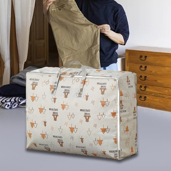 Clothes Storage Bag Travel Packing Cube Blanket Organizer Multifunctional Durable Non Woven Fabric for Transporting Organizing Travelling 72x31x52cm