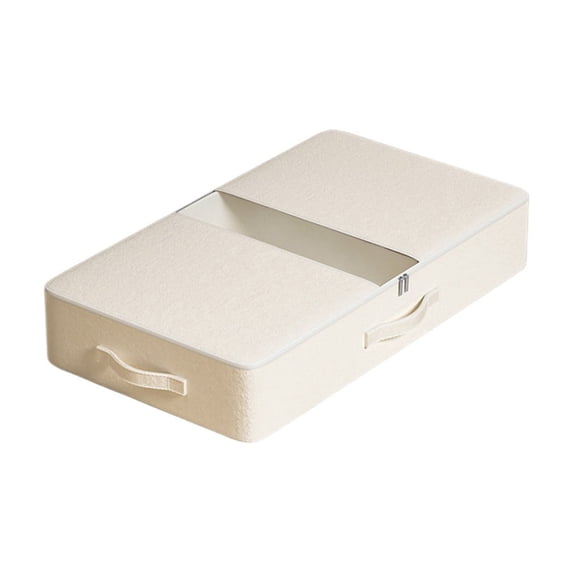 Clothes Storage Bag with Zippered Closure and Carry Handles for Closet, Under Bed and Travel