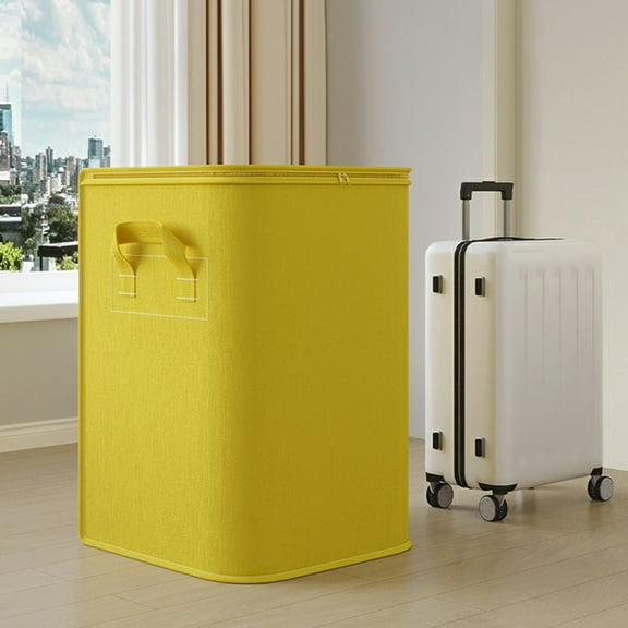 Clothes Storage Bags Non-Woven Fabric Foldable Bins | Reinforced Handle | Clear Window | Large Capacity 50x40cm, 50x70cm | Multicolor Closet Organizer | Breathable Flexible Stackable Solutions