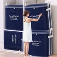 thumbnail image 1 of Clothes Storage Bins with Lids, 24x19.7in Heavy Duty Storage With Reinforced Handles Extra Large Storage Bags For Clothes Tote Bag Double Zipper For Space Saving Travel Storage Bags for Clothes, 1 of 7