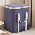 thumbnail image 1 of Clothes Storage Bins with Lids, Dark Blue Double Shoulder Storage Bag Thickened Large Capacity Quilt Storage Bag Household Clothing Storage Box Storage Bags for Clothes, 1 of 5