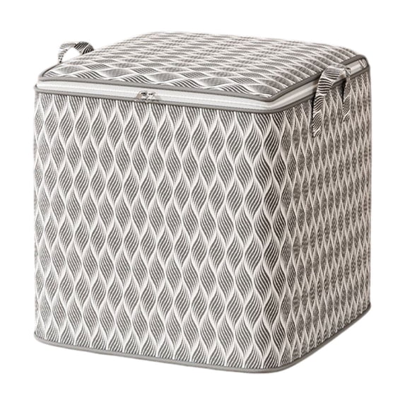 Clothes Storage Bins with Lids, Foldable Blanket Storage Bags with Zippers, Reinforced Handles, Closet and Organization for Clothing, Sweater, Comforter, Bedding