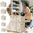 thumbnail image 1 of Clothes Storage Bins with Lids, Heavy Duty Storage Bag With Reinforced Carrying Handles Oversized Clothing Quilt Storage Bag Moving Packing Bag Thickened Double Zipper Travel Storage Bags for Clothes, 1 of 8