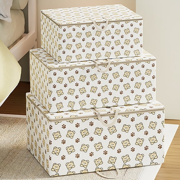 Clothes Storage Bins with Lids, Thickened Large Capacity Quilt Storage Bag Household Wardrobe Clothing Storage Box And Moving Packaging Bag Storage Bags for Clothes