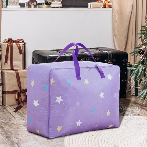 Clothes Storage Bins with Lids, Travel Storage Bag Moving Bag Large Capacity Non-woven Quilt Bag Portable Duffel Bag Storage Containers Storage Bags for Clothes
