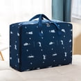 thumbnail image 1 of Clothes Storage Bins with Lids, Travel Storage Bag Multi Functional Pull Rod Waterproof Foldable Extra Large Handbag Clothes Moving Luggage Storage Bag Storage Bags for Clothes, 1 of 5