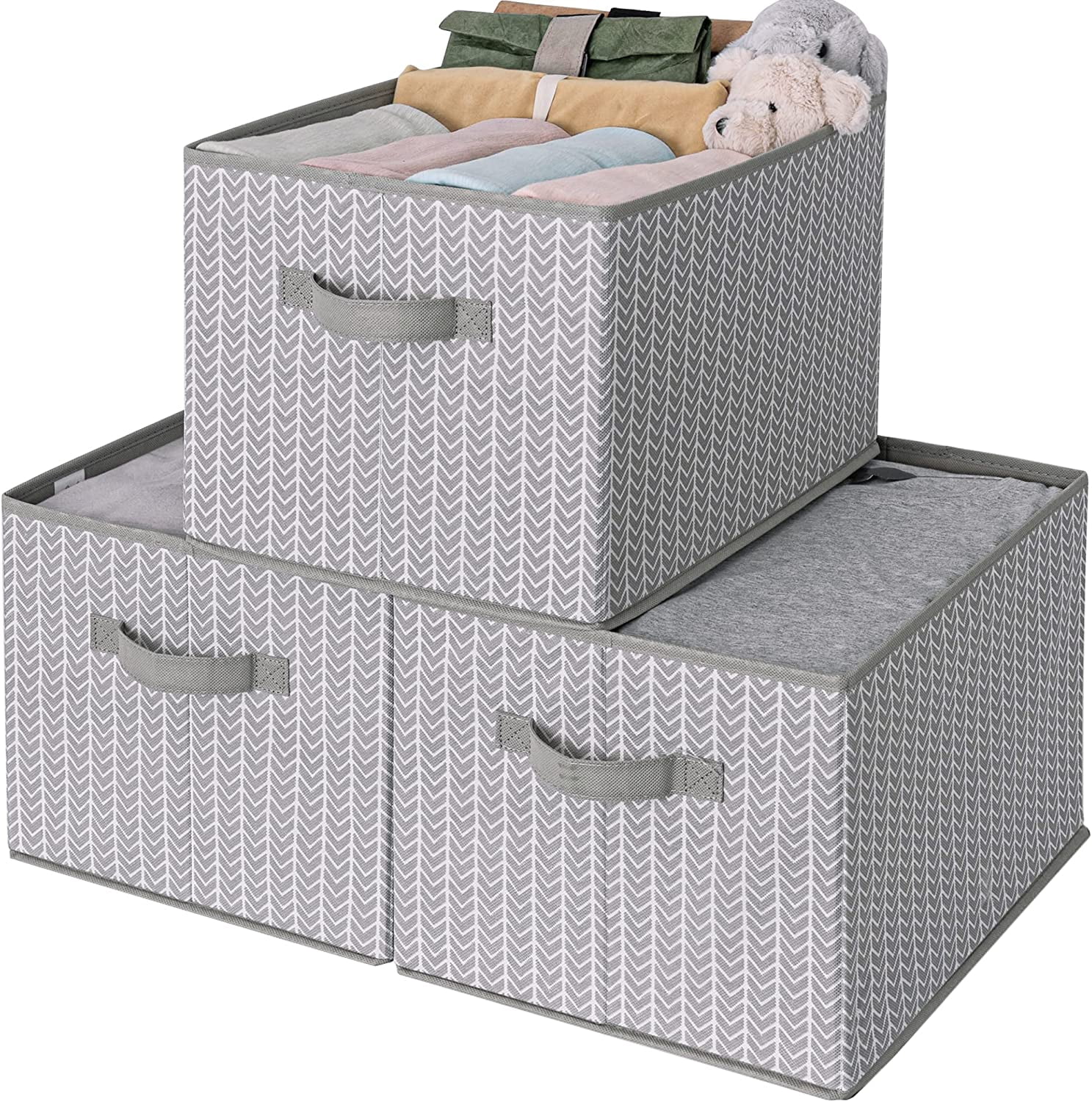 Clothes Storage Bins, Linen Closet Organizers and Storage Baskets ...