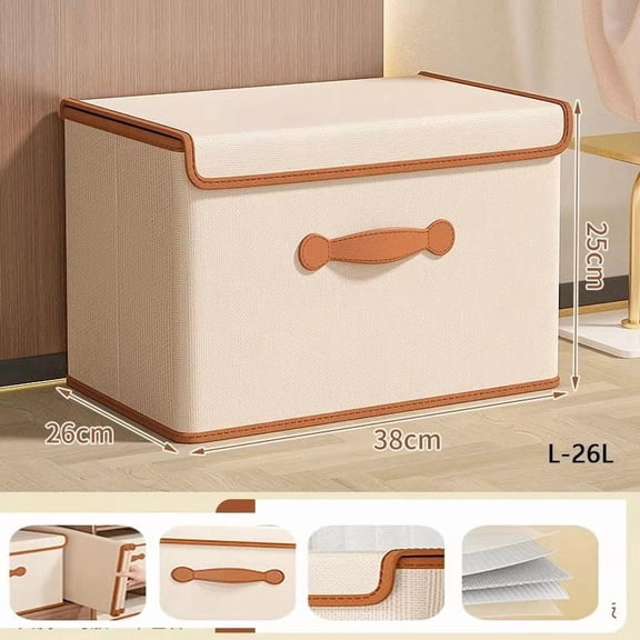 Clothes Storage Box With Lid For Household Use Wardrobe Underwear Storage Box Organizing Boxed Clothes Blankets Storage Basket