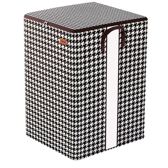 Clothes Storage,Cloth Storage Bins Organizer with Lids,Storage Bag Large Capacity Folding Clothes Portable Wardrobe Sorting Clothes Storage Box with Reinforced Handle Zipper