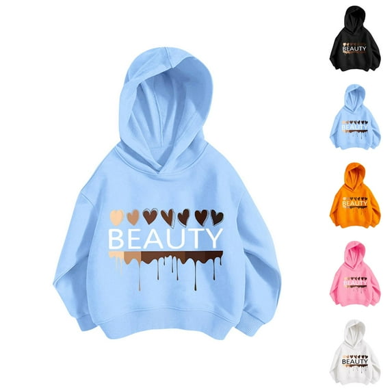 Clothes for Teen Girls Hoodies for Teen Girls Kids Girls Sports Shirt Boy Girl Casual Personality Hoodie Pullover Hooded Sweatshirt With No Pocket Suitable For Teen