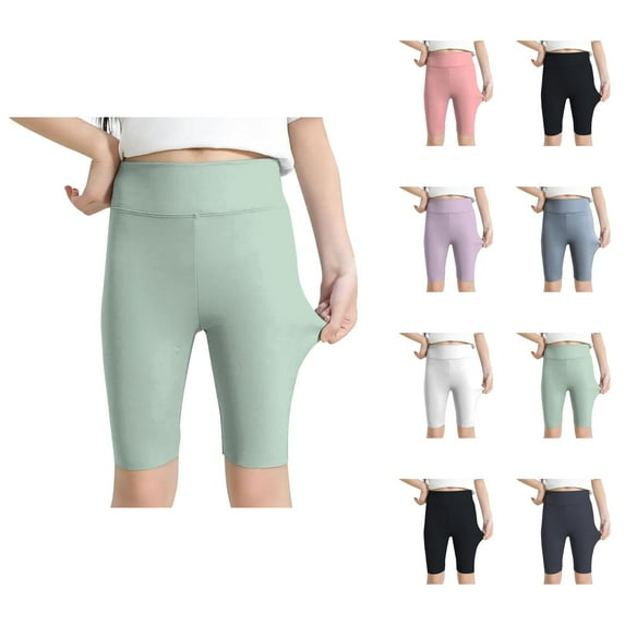 Clothes for Girls Pant for Girls Girls Athletic Shorts Leggings Kids Dance Running Yoga Pants Shorts Workout Dance Tights Fifth Pants Shorts Pants