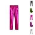 thumbnail image 1 of Clothes for Teen Girls Pants for Girls Girls Metallic Leggings For Toddlers And Kids Stretchy Comfortable Everyday Casual Pants For Spring And Summer Outfits, 1 of 3