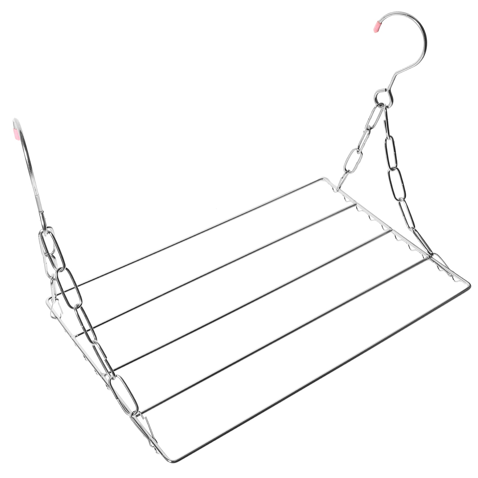 Clothes Window Drying Rack Outdoor Dryer Foldable Laundry Silver ...