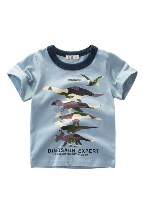 Clothes Years Boys For 17 Sleeve Shirts Baby T Short Kids Tee Camouflage Crewneck Dinosaur Toddler Tops Boys Tops Toddler Boy Shirts 5t