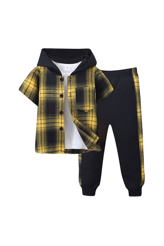 Clothes for Boys 3-6 Years Fall Outfits Size 3 Boys Clothes 2Pcs Baby Boys Hoodie Tops Pants Set Sweatsuit Fall Winter Outfits Toddler Boy Clothes 3T