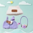thumbnail image 1 of Clothes for Dolls Accessories, Outfit Doll Pants Set 3 Pieces Suitable for 15cm 17cm Doll, Stylish Doll Clothing Set Replacement Purple (No Doll), 1 of 3
