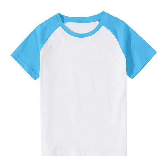 Clothes for Girls 7-8 Boys Casual Shirts Girl Summer Clothes Shirts for Boys 8-10 Boys Athletic T Shirts T-Shirts for Boys, Light Blue