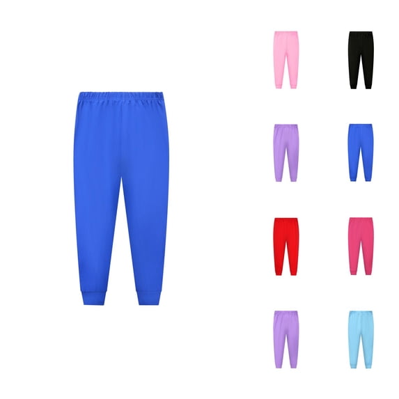 Clothes for Girls Pant for Girls Toddler Boys Girls Solid Prints Nightwear Long Pants