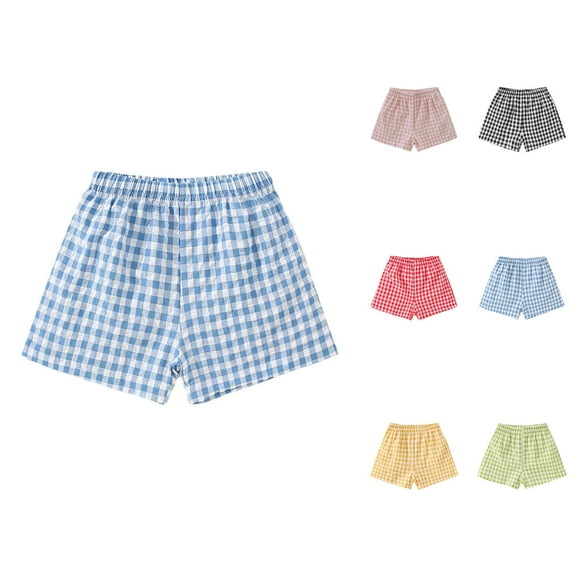 Clothes for Teen Girls Pant for Girls Girls Plaid Casual Shorts Little Girls Wear Light Summer Pants