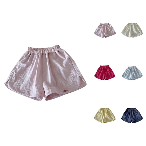 Clothes for Teen Girls Pant for Girls Girls Summer Casual A Line Wide Leg Shorts For Toddlers And Kids Comfortable Elastic Waist Outdoor Daily Wear