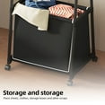 thumbnail image 1 of Clothes hangers,With Removable Clothes Stand On Wheels Bedroom/laundry Removable Clothes Stand Wheels 2-in-1 Clothes Bedroom Laundry Room Wheels Coat 2 Coat 2 In Cart With Wheels Siuke, 1 of 6