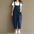 thumbnail image 1 of GaThRRgYP Womens Jumpsuits and Rompers,Womens Fashion Summer Solid Casual Camis Sleeveless Suspender Jumpsuit, 1 of 5