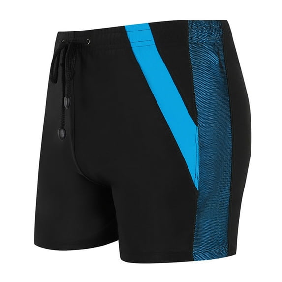 Clothes under $5 asdoklhq Swim Trunks for Men,Men's Boxer Hot Spring Plus Size Anti-awkward Adult Solid Color Swimming Shorts