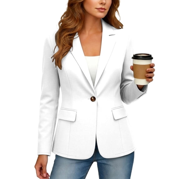 Sheghy Cardigan for Women Fall Solid Long Sleeve Fashion Casual Outerwear Cardigan Jacket White XXL