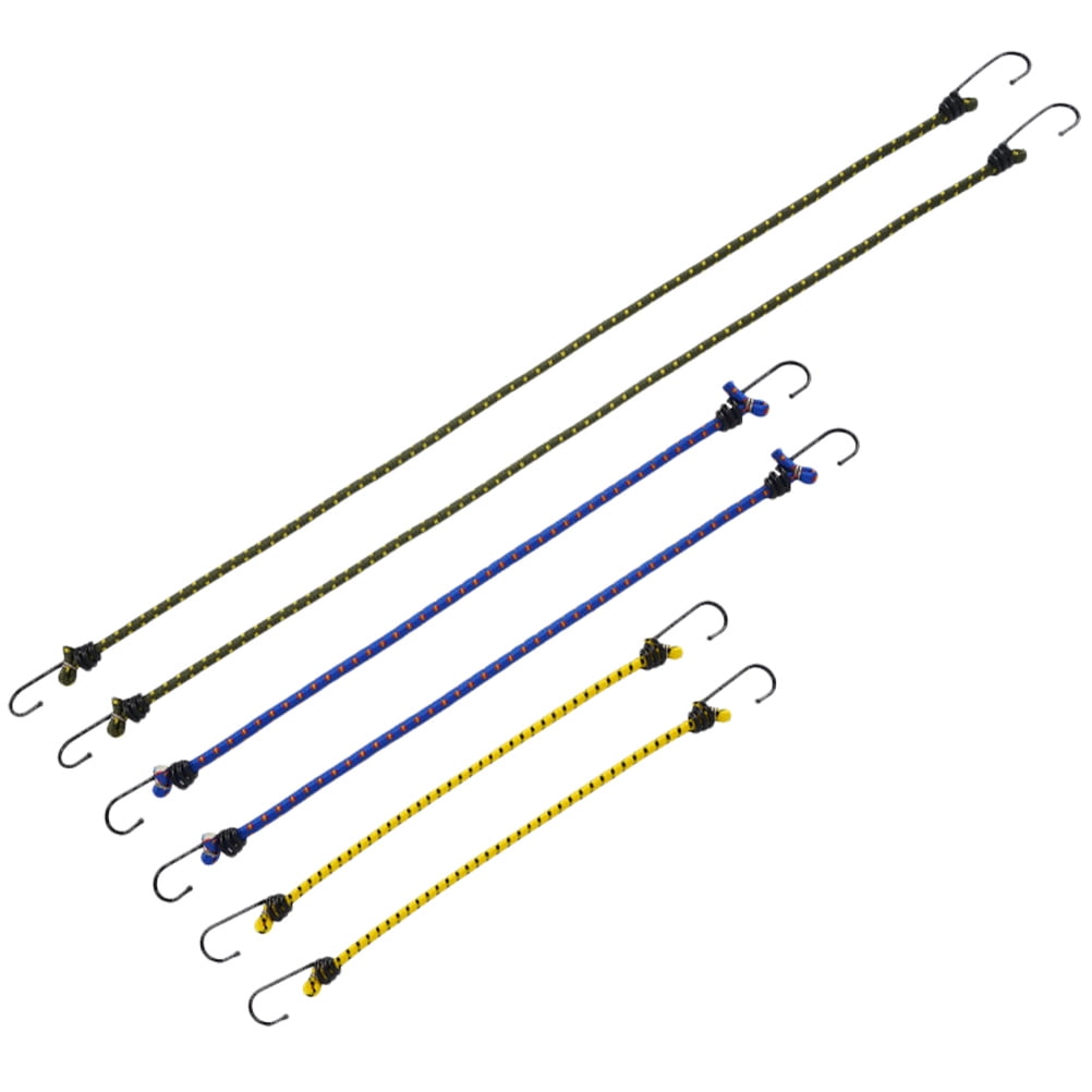 Guichaokj Clothesline 6 Pcs Luggage Binding Cords Multiuse Bungee