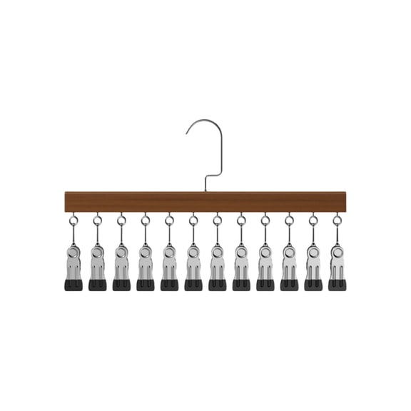 Clothesline Clip | Sock Clip | Clothes Rack Drying Rack | Stainless Steel Clip for Socks, Scarves & Belts | Space Saving Hanging Organizer for Closet, Laundry Room & Home Storage