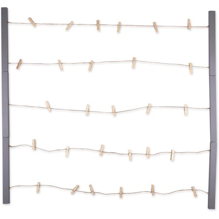 Clothesline Collage, Photo Display Collection, Gray, 26x29.75"