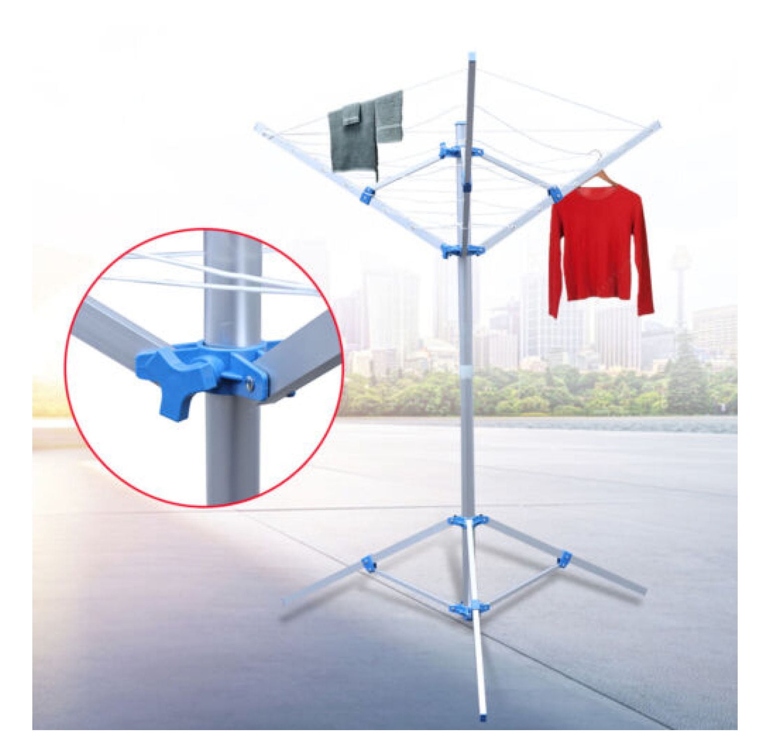 Clothesline Dryer Laundry Rack Folding Clothes Drying Umbrella New