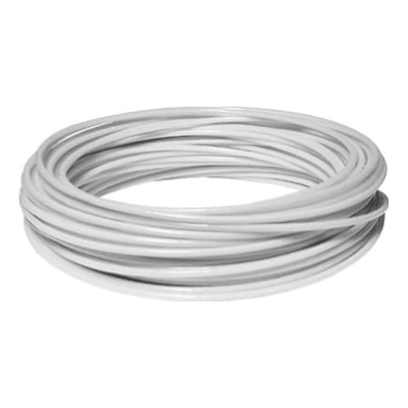 Clothesline Wire, 100ft Plastic Coated, Heavy Duty Laundry Wire, White Rustproof Clothes Line for Outdoor Indoor Use, Durable Clothes Drying Line