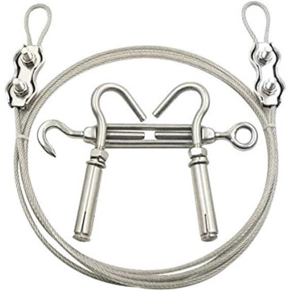 Retractable Cloth Rope Clotheslines 20ft/6m Portable Windproof Anti-sag Clothes Rope Line with ...