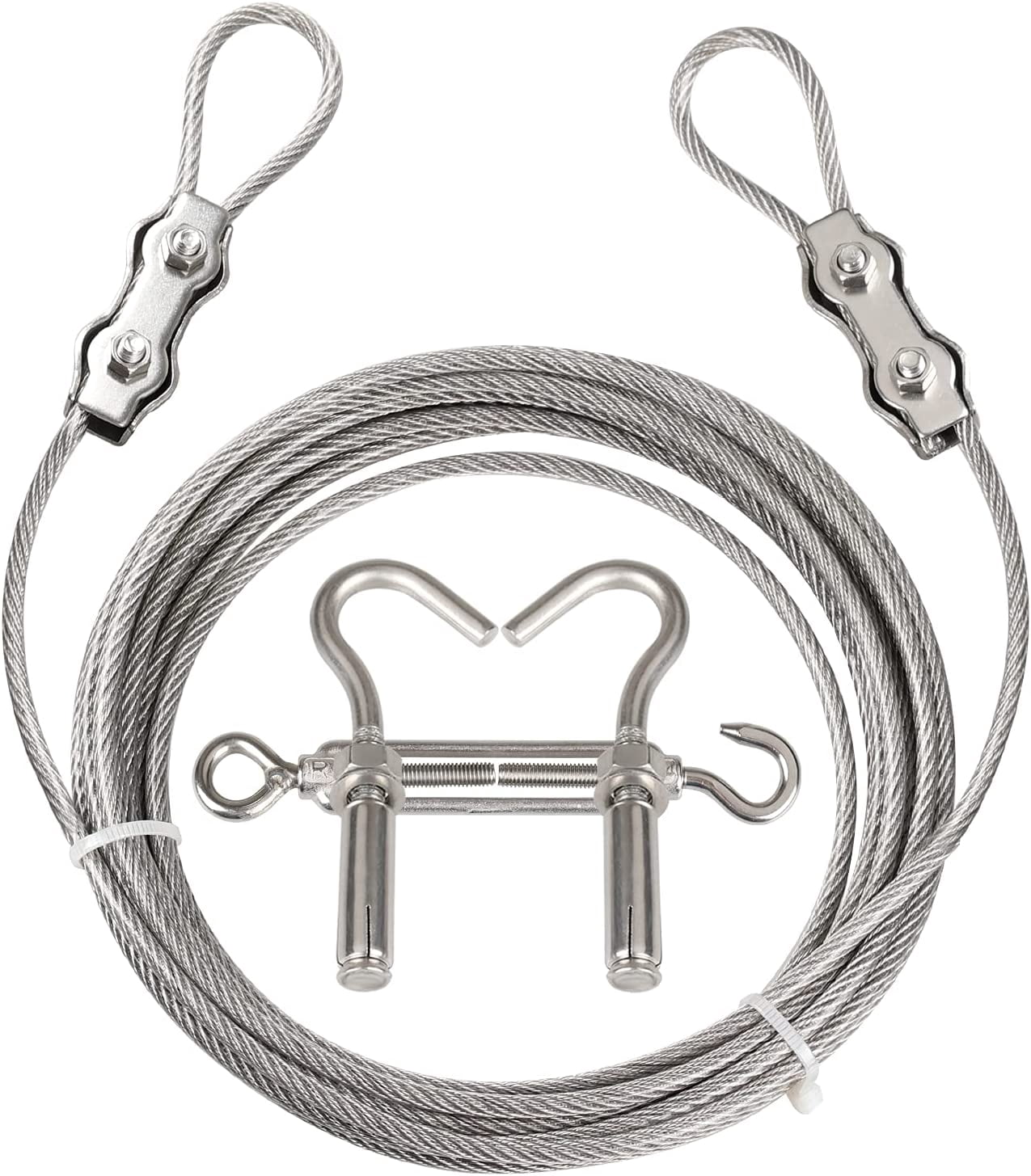 Clotheslines,20ft Portable Windproof Clothes Rope Line with Stainless ...