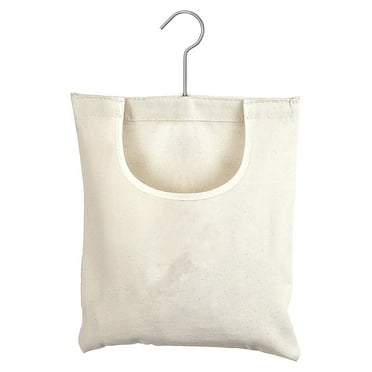 Clothespin Hanging Bag, Large Opening Storage Bag with Rotating Hook