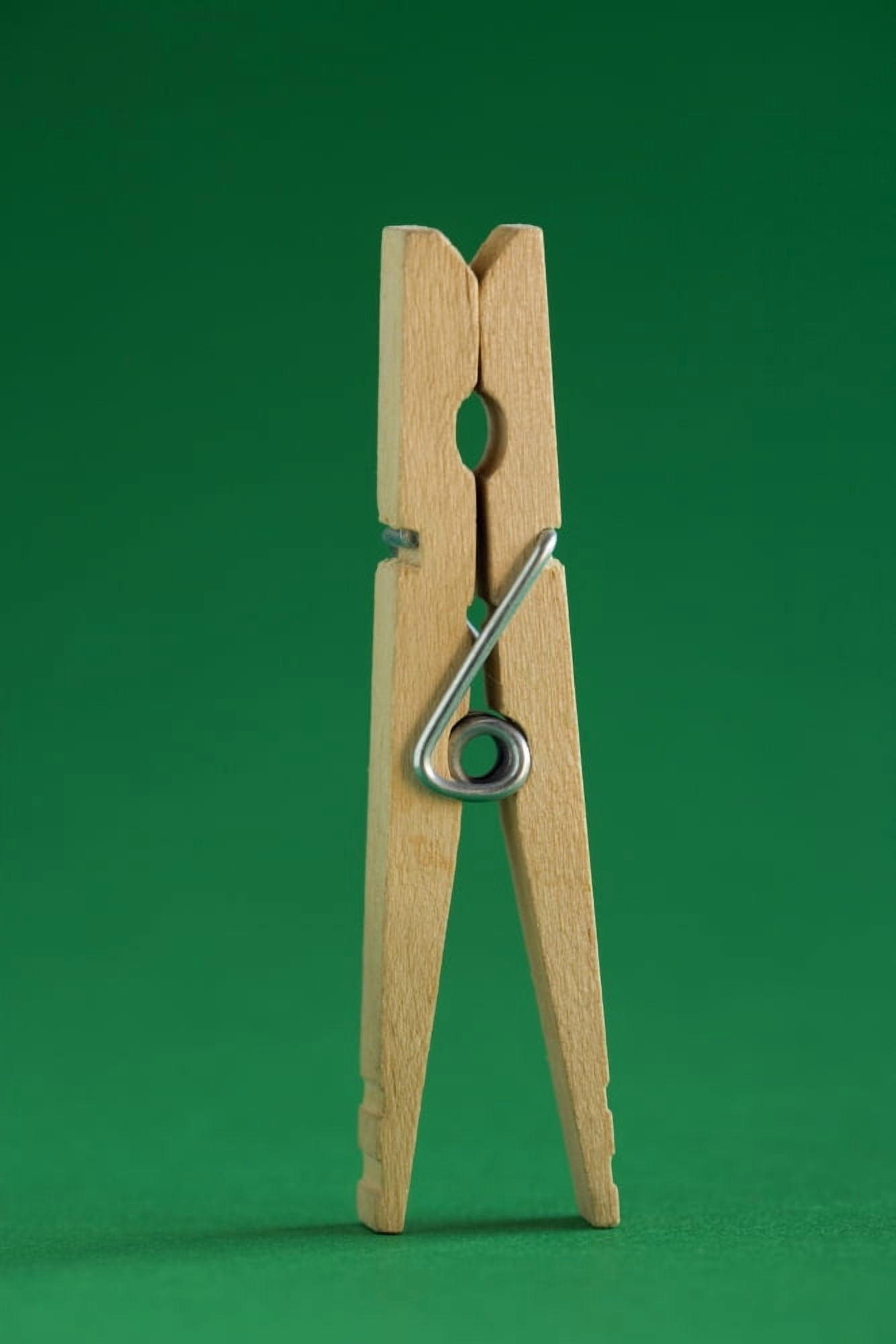 Clothespin On Green Background Canvas Art - Steven Raniszewski Design Pics (13 x 20)