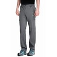 thumbnail image 1 of Clothin Men's Elastic-Waist Travel Pant Stretchy Lightweight Thin Multi-Pockets Quick Dry Breathable(Grey L-30), 1 of 8