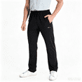 thumbnail image 1 of Clothin Men's Lightweight Quick Dry Stretch Pants for Workout and Travel,Black, 1 of 8