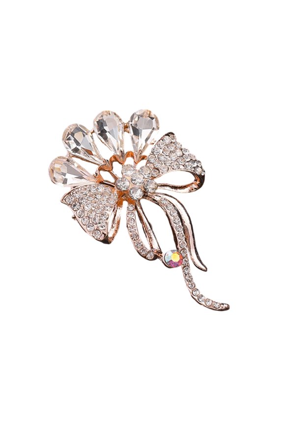 Clothing Accessory Alloy Texture Sparkling Pin Suitable for Formal Event