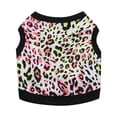 thumbnail image 1 of Clothing Black Leopard Print Style Dogs Apparel, Multi Color - Large, 1 of 1