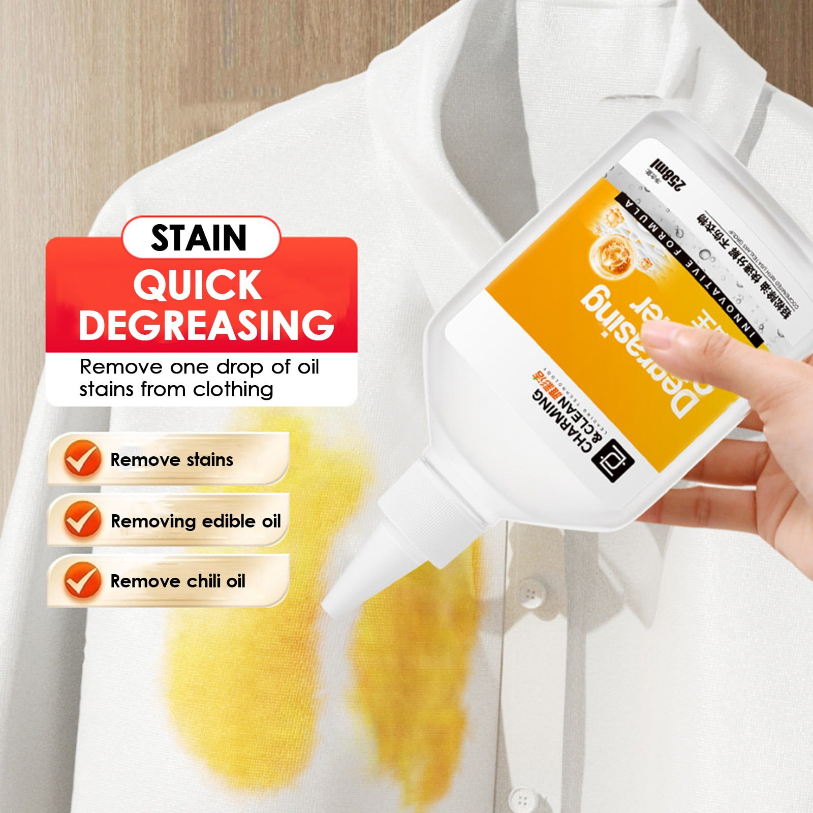 Clothing Degreaser Cleaning Agent Powerful Degreaser And Stain Remover