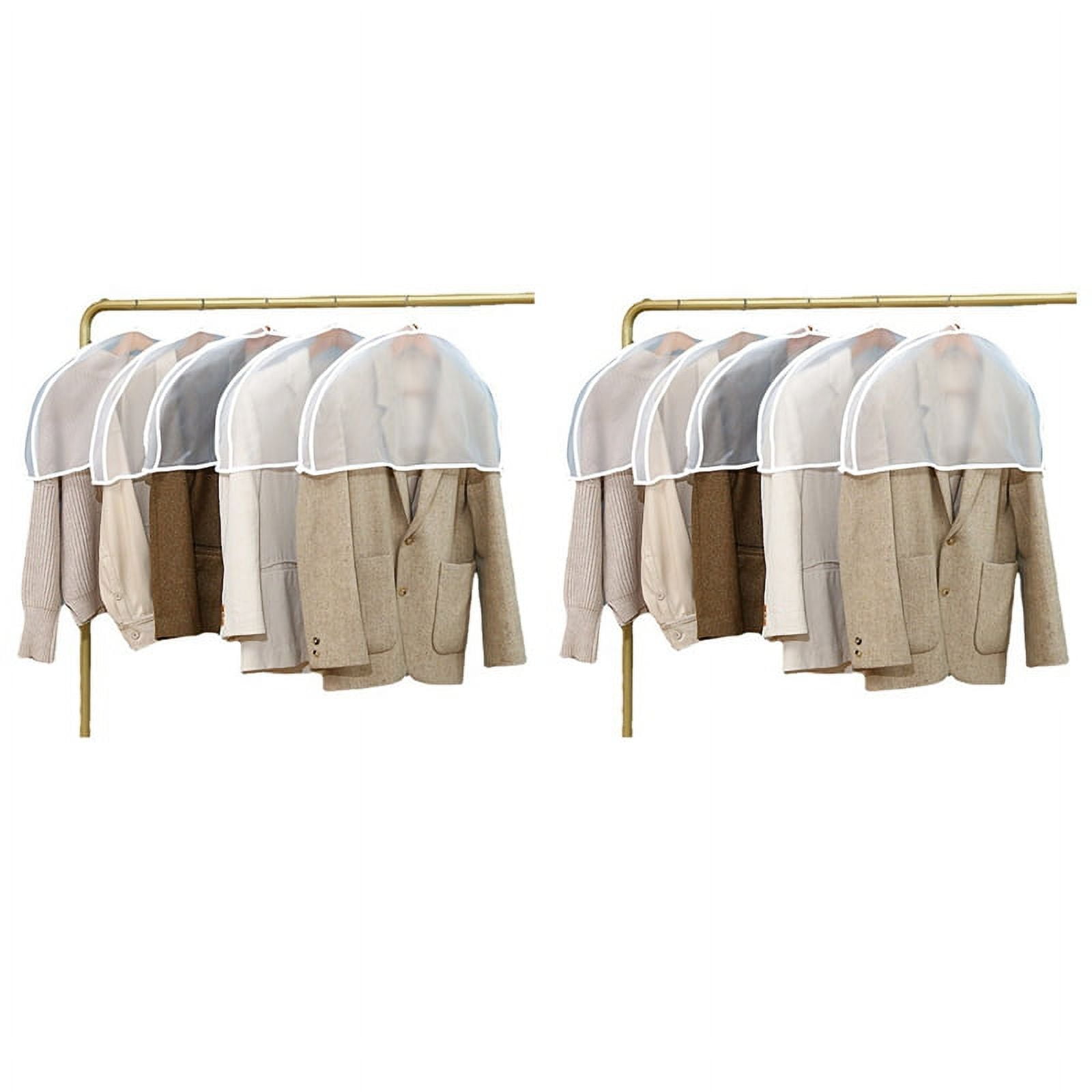 Clothing Dust Cover Home PEVA Transparent Hanging Pocket Coat Dust ...
