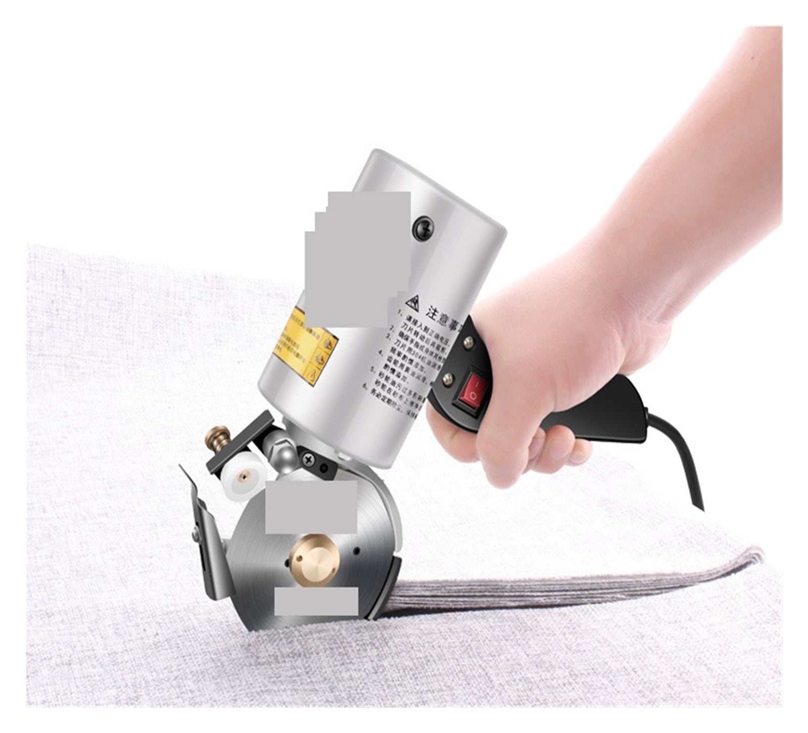 Clothing Electric Scissors Cloth Cutter Fabric Cutting Machine Fabric Round Knife Cutting Machine Electric Hand Push Scissors ,Sharp & Durable